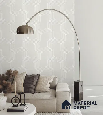 10315-2 | 17ft x 3.5 ft (42 Inches) Fabric Look Wallpaper - 59 Sq. Ft. | Minimum 10% wastage during installation