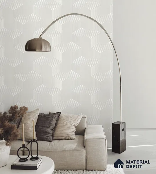 10315-2 | 17ft x 3.5 ft (42 Inches) Fabric Look Wallpaper - 59 Sq. Ft. | Minimum 10% wastage during installation