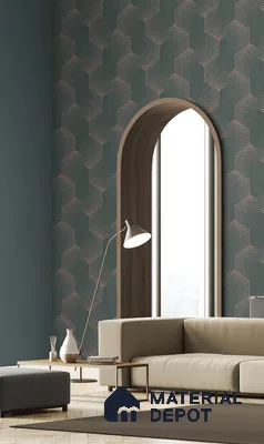 10315-4 | 17ft x 3.5 ft (42 Inches) Fabric Look Wallpaper - 59 Sq. Ft. | Minimum 10% wastage during installation