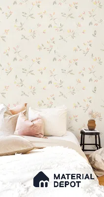 10318-2 | 17ft x 3.5 ft (42 Inches) Florals Look Wallpaper - 59 Sq. Ft. | Minimum 15% wastage during installation