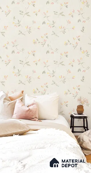 10318-2 | 17ft x 3.5 ft (42 Inches) Florals Look Wallpaper - 59 Sq. Ft. | Minimum 15% wastage during installation