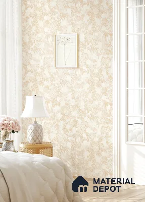 10320-2 | 17ft x 3.5 ft (42 Inches) Florals Look Wallpaper - 59 Sq. Ft. | Minimum 15% wastage during installation