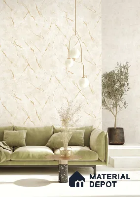 10323-2 | 17ft x 3.5 ft (42 Inches) Marble Look Wallpaper - 59 Sq. Ft. | Minimum 10% wastage during installation