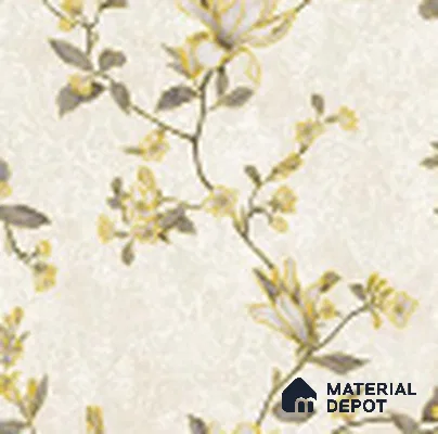 KA 7009 | 10 Meter x 20.86 Inches Florals Look PVC Wallpaper - 56.94 Sq. Ft | Minimum 15% wastage during installation
