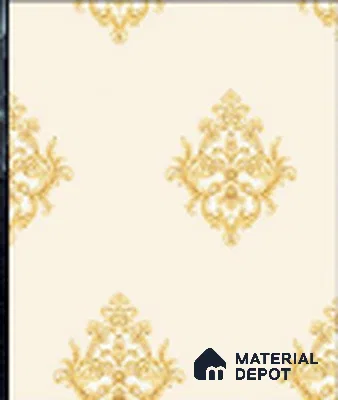 KA 7013 | 10 Meter x 20.86 Inches Damask Look PVC Wallpaper - 56.94 Sq. Ft | Minimum 15% wastage during installation