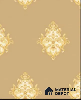 KA 7016 | 10 Meter x 20.86 Inches Damask Look PVC Wallpaper - 56.94 Sq. Ft | Minimum 15% wastage during installation