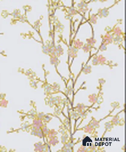 KA 7018 | 10 Meter x 20.86 Inches Florals Look PVC Wallpaper - 56.94 Sq. Ft | Minimum 15% wastage during installation