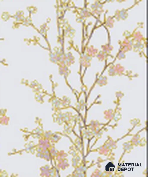 KA 7018 | 10 Meter x 20.86 Inches Florals Look PVC Wallpaper - 56.94 Sq. Ft | Minimum 15% wastage during installation