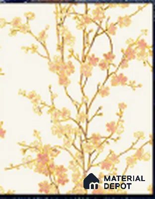 KA 7019 | 10 Meter x 20.86 Inches Florals Look PVC Wallpaper - 56.94 Sq. Ft | Minimum 15% wastage during installation