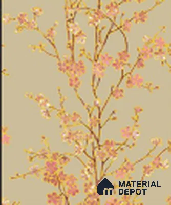 KA 7020 | 10 Meter x 20.86 Inches Florals Look PVC Wallpaper - 56.94 Sq. Ft | Minimum 15% wastage during installation