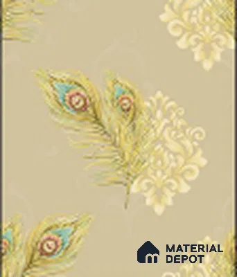 KA 7023 | 10 Meter x 20.86 Inches Florals Look PVC Wallpaper - 56.94 Sq. Ft | Minimum 15% wastage during installation