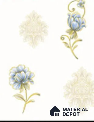 KA 7043 | 10 Meter x 20.86 Inches Florals Look PVC Wallpaper - 56.94 Sq. Ft | Minimum 15% wastage during installation