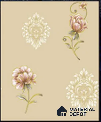 KA 7045 | 10 Meter x 20.86 Inches Florals Look PVC Wallpaper - 56.94 Sq. Ft | Minimum 15% wastage during installation