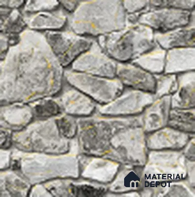 KA 7061 | 10 Meter x 20.86 Inches Stone Look PVC Wallpaper - 56.94 Sq. Ft | Minimum 15% wastage during installation