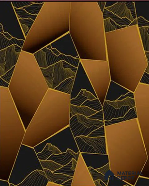 RG7003 | 10 Meter x 20.86 Inches Abstract Look PVC Wallpaper - 56.94 Sq. Ft | Minimum 15% wastage during installation