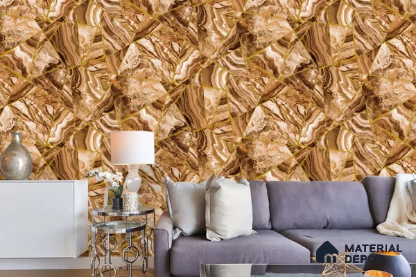 RG7006 | 10 Meter x 20.86 Inches Abstract Look PVC Wallpaper - 56.94 Sq. Ft | Minimum 15% wastage during installation