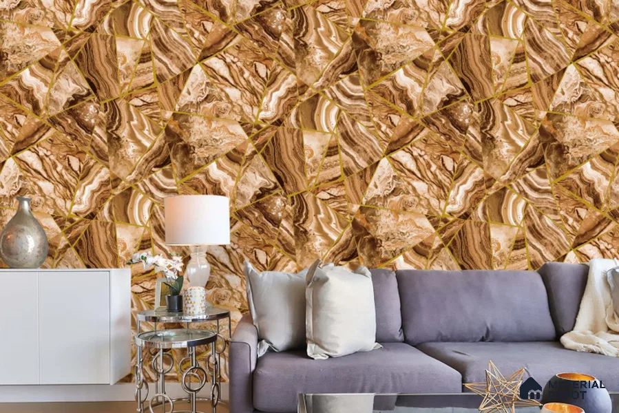 RG7006 | 10 Meter x 20.86 Inches Abstract Look PVC Wallpaper - 56.94 Sq. Ft | Minimum 15% wastage during installation