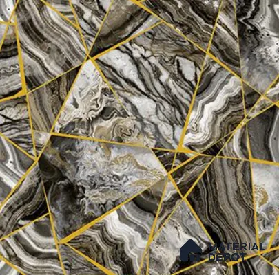 RG7010 | 10 Meter x 20.86 Inches Abstract Look PVC Wallpaper - 56.94 Sq. Ft | Minimum 15% wastage during installation