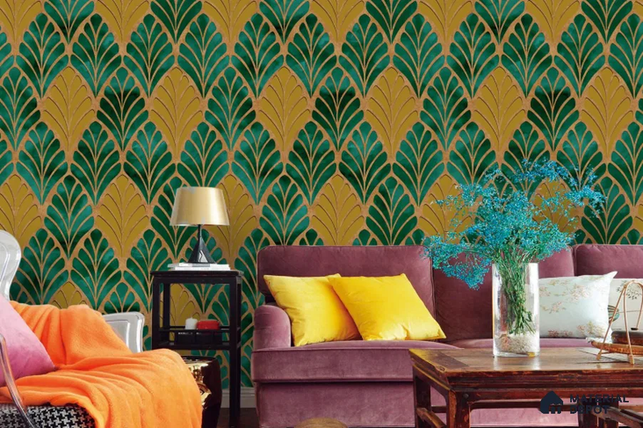 RG7011 | 10 Meter x 20.86 Inches Florals Look PVC Wallpaper - 56.94 Sq. Ft | Minimum 15% wastage during installation
