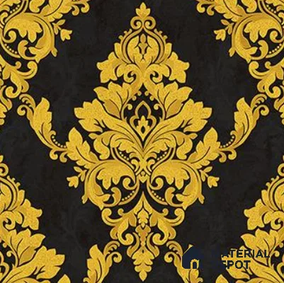 RG7018 | 10 Meter x 20.86 Inches Damask Look PVC Wallpaper - 56.94 Sq. Ft | Minimum 15% wastage during installation