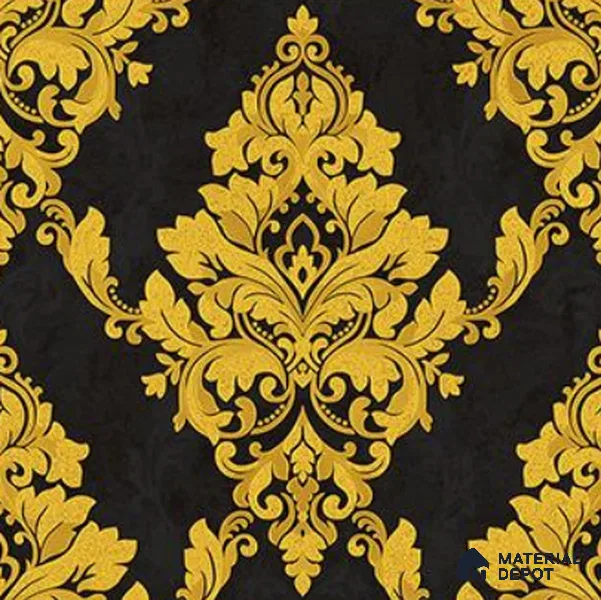 RG7018 | 10 Meter x 20.86 Inches Damask Look PVC Wallpaper - 56.94 Sq. Ft | Minimum 15% wastage during installation