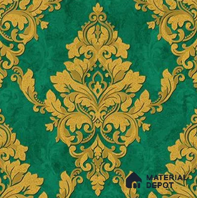 RG7019 | 10 Meter x 20.86 Inches Damask Look PVC Wallpaper - 56.94 Sq. Ft | Minimum 15% wastage during installation