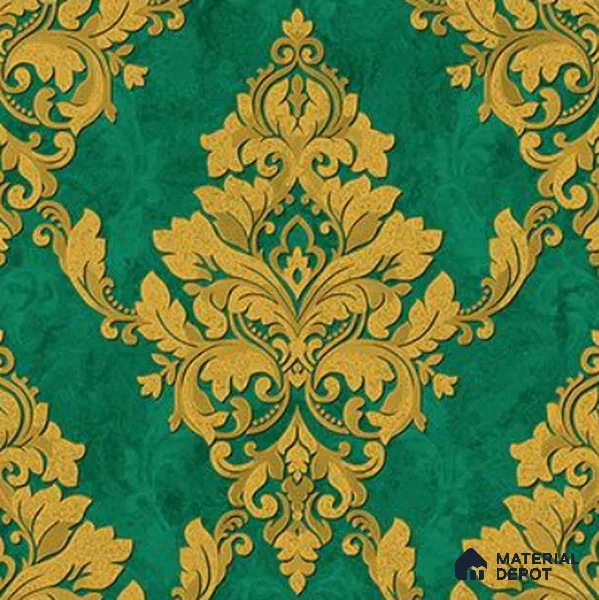 RG7019 | 10 Meter x 20.86 Inches Damask Look PVC Wallpaper - 56.94 Sq. Ft | Minimum 15% wastage during installation