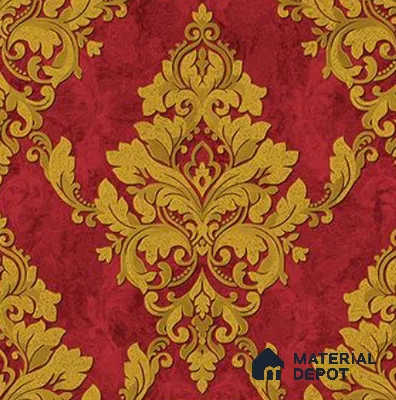 RG7020 | 10 Meter x 20.86 Inches Damask Look PVC Wallpaper - 56.94 Sq. Ft | Minimum 15% wastage during installation