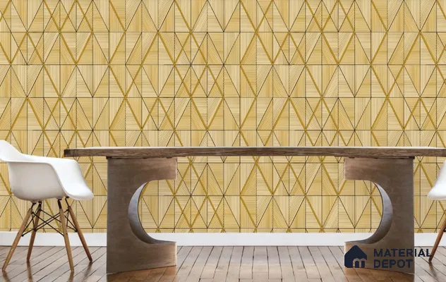 RG7022 | 10 Meter x 20.86 Inches Geometric Look PVC Wallpaper - 56.94 Sq. Ft | Minimum 15% wastage during installation