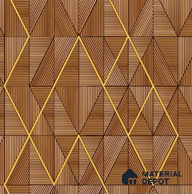 RG7023 | 10 Meter x 20.86 Inches Geometric Look PVC Wallpaper - 56.94 Sq. Ft | Minimum 15% wastage during installation