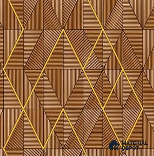 RG7023 | 10 Meter x 20.86 Inches Geometric Look PVC Wallpaper - 56.94 Sq. Ft | Minimum 15% wastage during installation