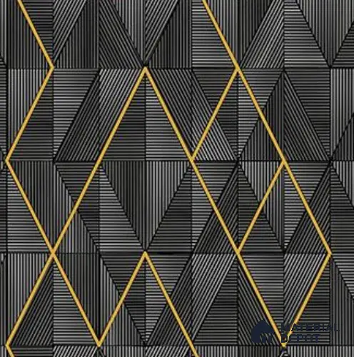 RG7024 | 10 Meter x 20.86 Inches Geometric Look PVC Wallpaper - 56.94 Sq. Ft | Minimum 15% wastage during installation