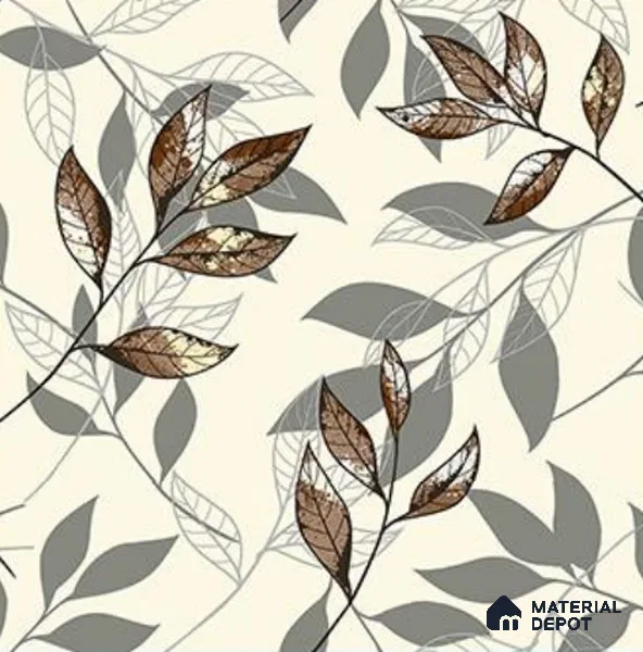 RG7026 | 10 Meter x 20.86 Inches Florals Look PVC Wallpaper - 56.94 Sq. Ft | Minimum 15% wastage during installation
