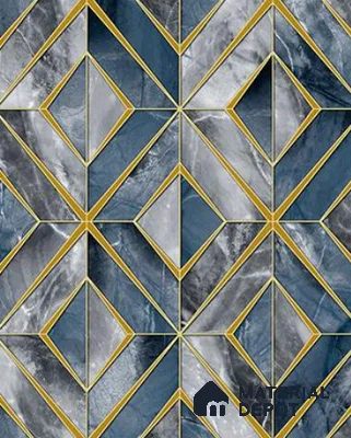 RG7030 | 10 Meter x 20.86 Inches Geometric Look PVC Wallpaper - 56.94 Sq. Ft | Minimum 15% wastage during installation
