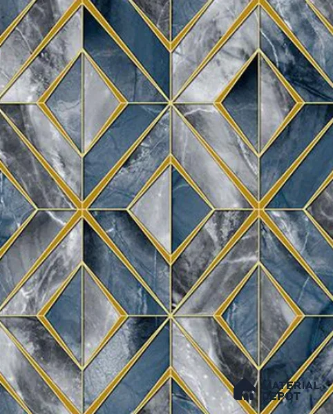 RG7030 | 10 Meter x 20.86 Inches Geometric Look PVC Wallpaper - 56.94 Sq. Ft | Minimum 15% wastage during installation