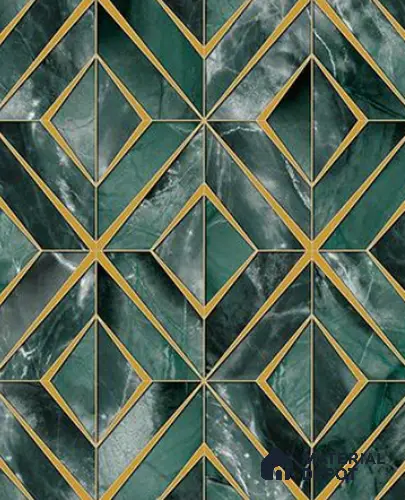 RG7031 | 10 Meter x 20.86 Inches Geometric Look PVC Wallpaper - 56.94 Sq. Ft | Minimum 15% wastage during installation