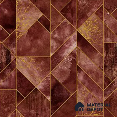 RG7040 | 10 Meter x 20.86 Inches Geometric Look PVC Wallpaper - 56.94 Sq. Ft | Minimum 15% wastage during installation