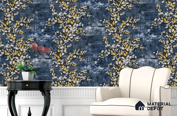 RG7050 | 10 Meter x 20.86 Inches Florals Look PVC Wallpaper - 56.94 Sq. Ft | Minimum 15% wastage during installation