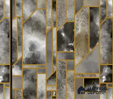 RG7065 | 10 Meter x 20.86 Inches Geometric Look PVC Wallpaper - 56.94 Sq. Ft | Minimum 15% wastage during installation