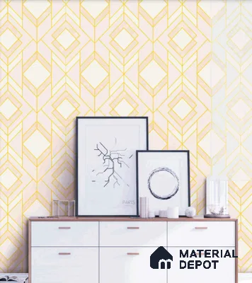 Rahira Series RH 8057 10 Meter x 21 Inches Geometric look Wallpaper - 57.05 Sq. Ft. | Minimum 15% wastage during installation