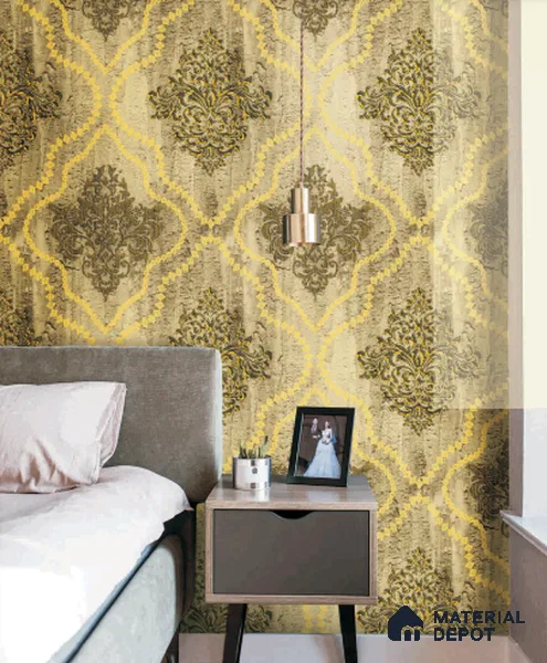 Rahira Series RH8005 10 Meter x 21 Inches Patterned look Wallpaper - 57.05 Sq. Ft. | Minimum 15% wastage during installation