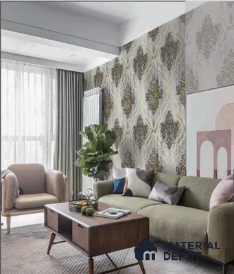 Rahira Series RH8009 10 Meter x 21 Inches Patterned look Wallpaper - 57.05 Sq. Ft. | Minimum 15% wastage during installation
