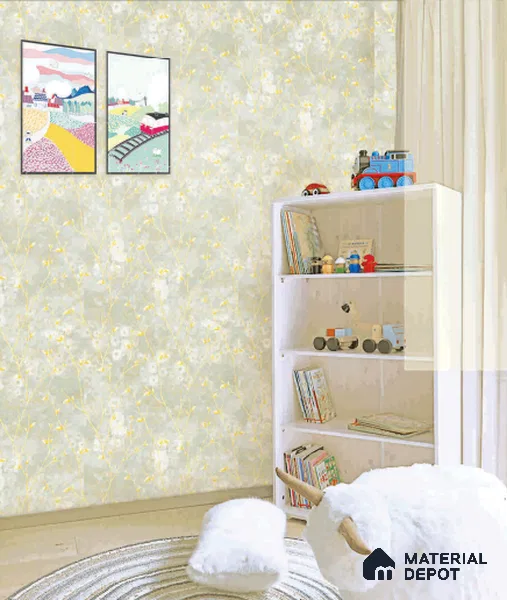 Rahira Series RH8013 10 Meter x 21 Inches Florals look Wallpaper - 57.05 Sq. Ft. | Minimum 15% wastage during installation