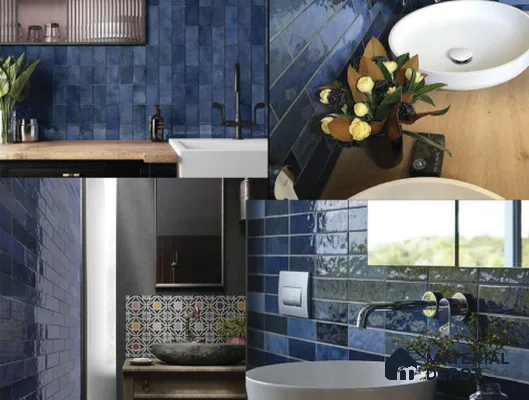 Subway Wall Tile TL 05027 Aristry Colonial Crest 8 x 3 inch (200x65 mm ) Ceramic Glossy Finish - 7 mm | Suitable for Bathroom Wall, Kitchen Wall & Backsplashes (Sample)