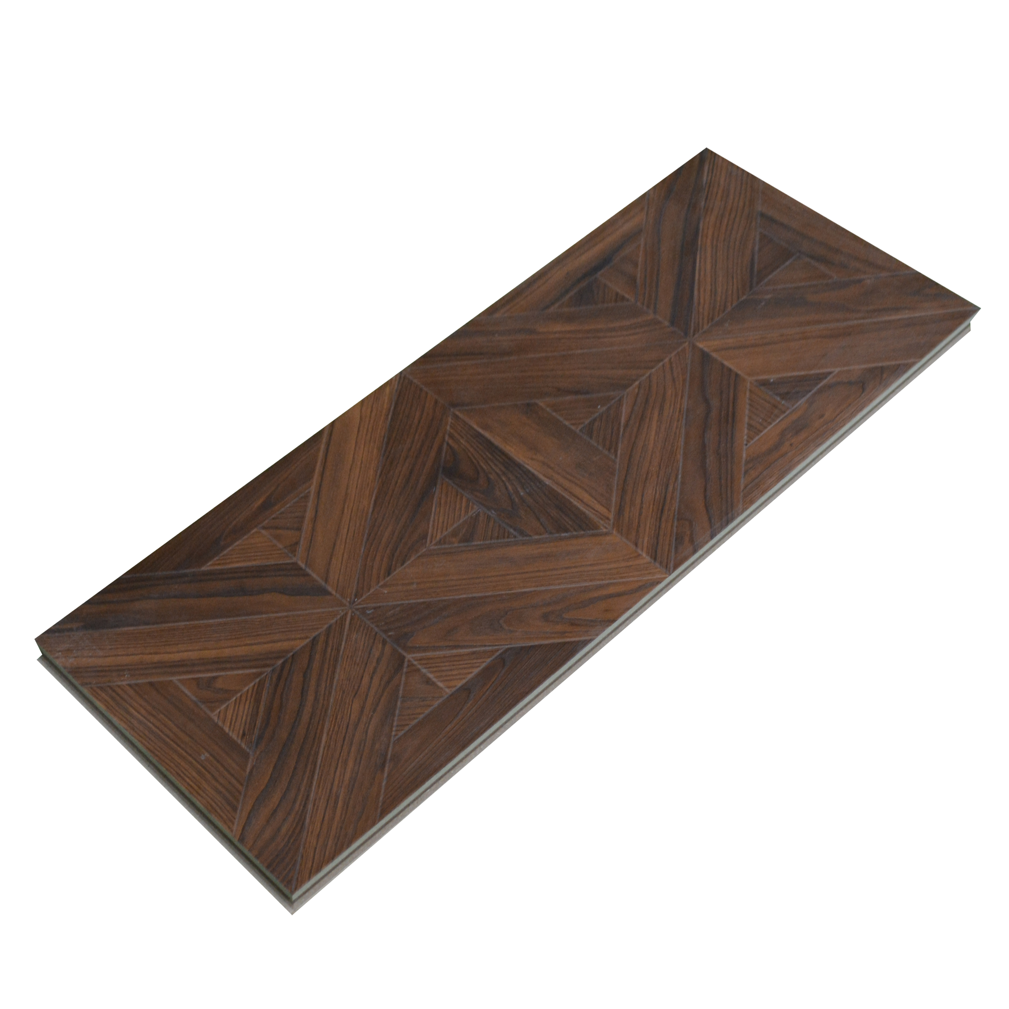 HDF Parquet Laminate Wood Floor AC5 Class 33 Grade Parquet Coffee Wenge LF 00314 D 32x16 inch (806x405 mm) - 12 mm | Natural Wood Grain Surface | V Groove | Unilin Click Locking System with Moisture Resistant Beige Backing | 12-15 Years Warranty