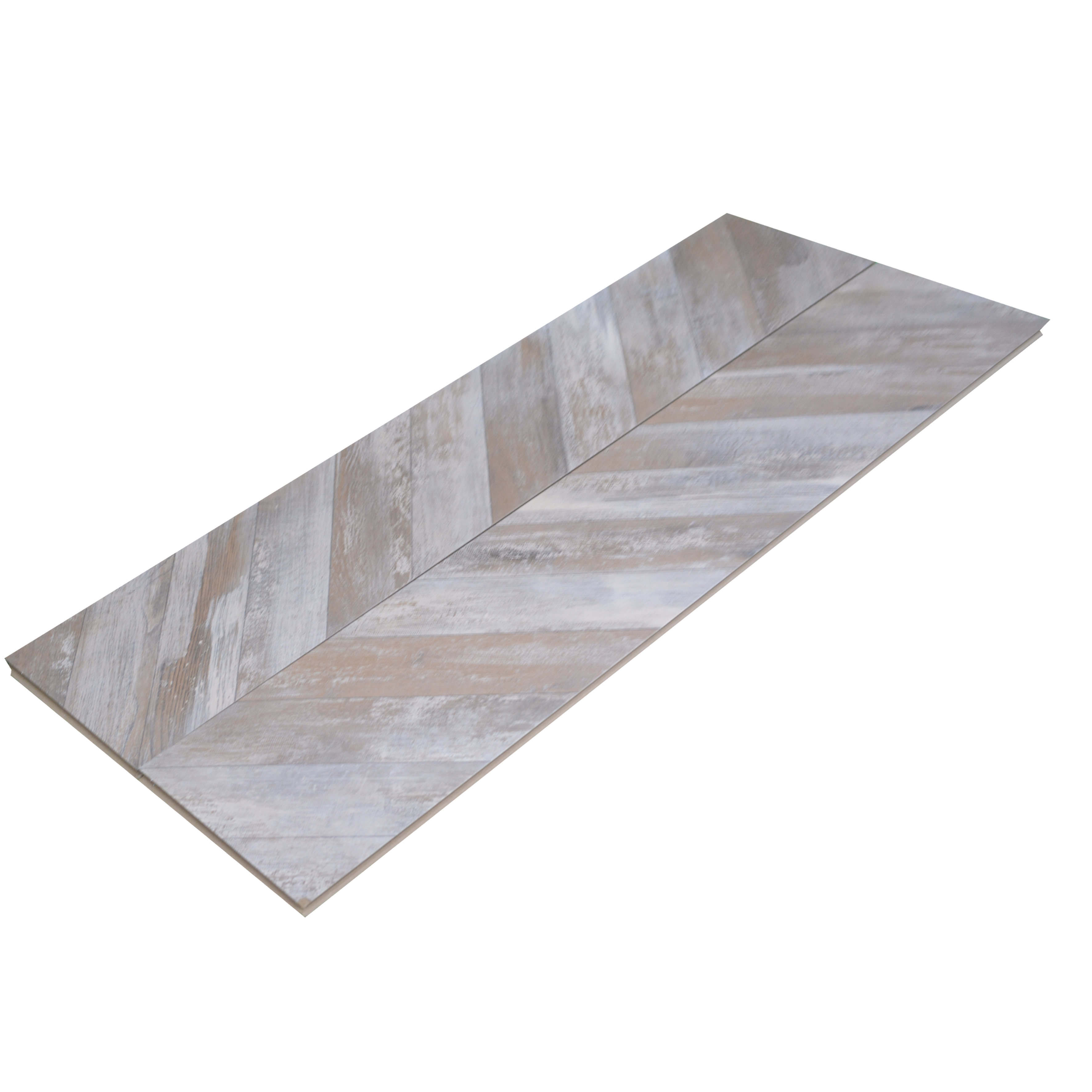 HDF Fish Bone Laminate Wood Floor AC5 Class 33 Grade Chevron Oak Rustic LF 00302 E 48 x 12 inch (1220x300 mm) - 8 mm | Natural Wood Grain Surface | V Groove | Unilin Click Locking System Unilin Click Locking System with Moisture Resistant Yellow Backing | European Designs | 12-15 Years Warranty