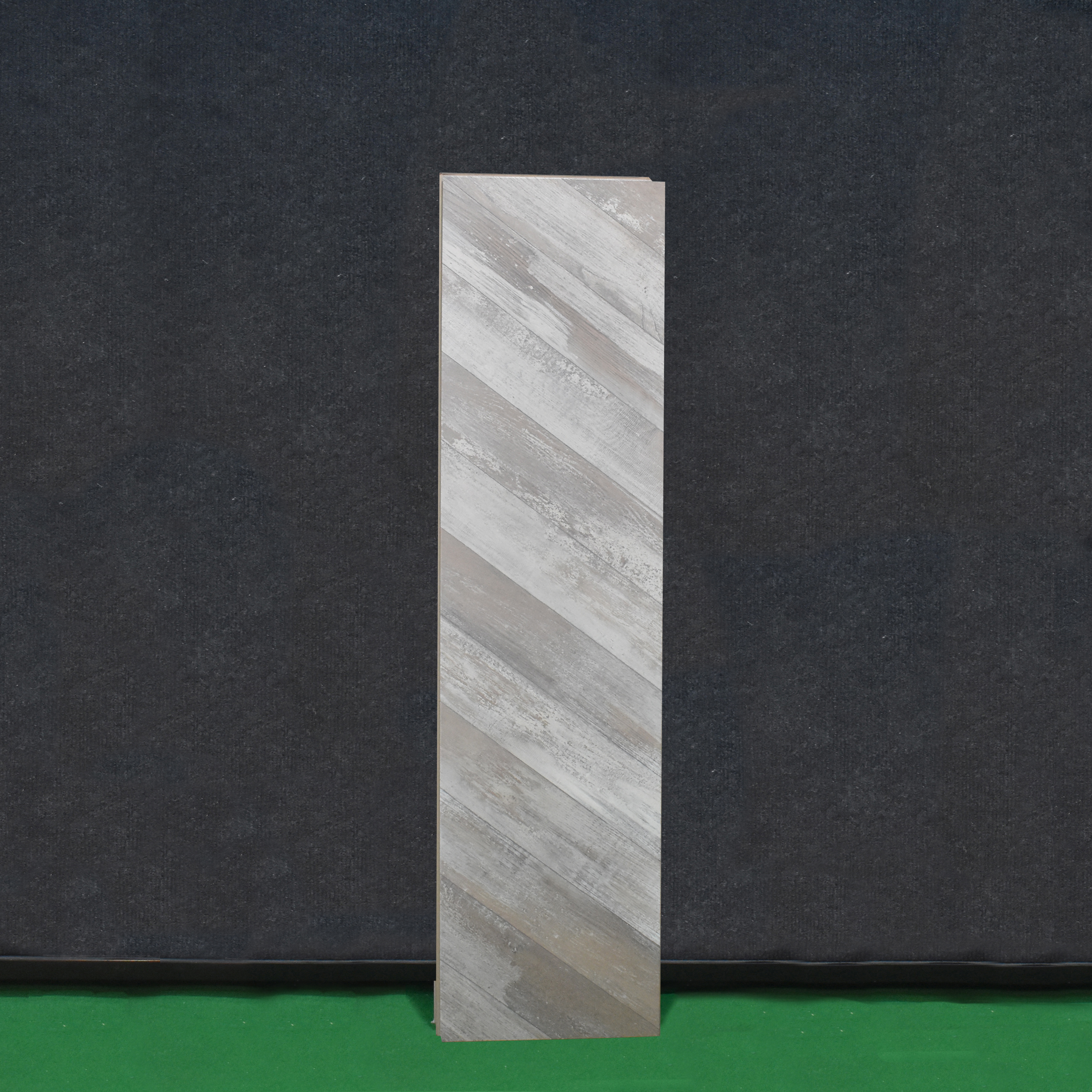 HDF Fish Bone Laminate Wood Floor AC5 Class 33 Grade Chevron Oak Rustic LF 00302 E 48 x 12 inch (1220x300 mm) - 8 mm | Natural Wood Grain Surface | V Groove | Unilin Click Locking System Unilin Click Locking System with Moisture Resistant Yellow Backing | European Designs | 12-15 Years Warranty
