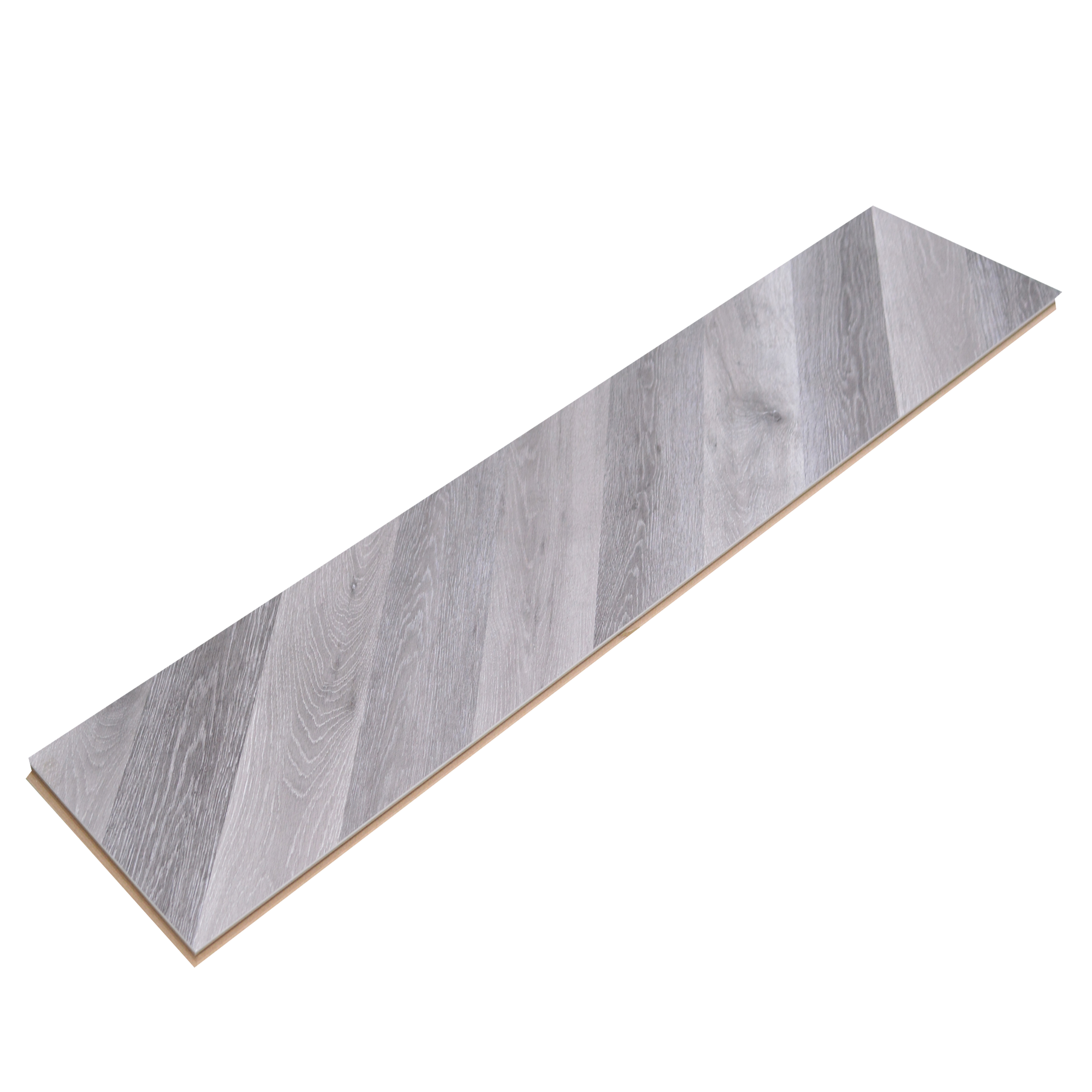 HDF Fish Bone Laminate Wood Floor AC5 Class 33 Grade Chevron Ash Oak Noir LF 00302 48 x 12 inch (1220x300 mm) - 8 mm | Natural Wood Grain Surface | V Groove | Unilin Click Locking System Unilin Click Locking System with Moisture Resistant Yellow Backing | European Designs | 12-15 Years Warranty