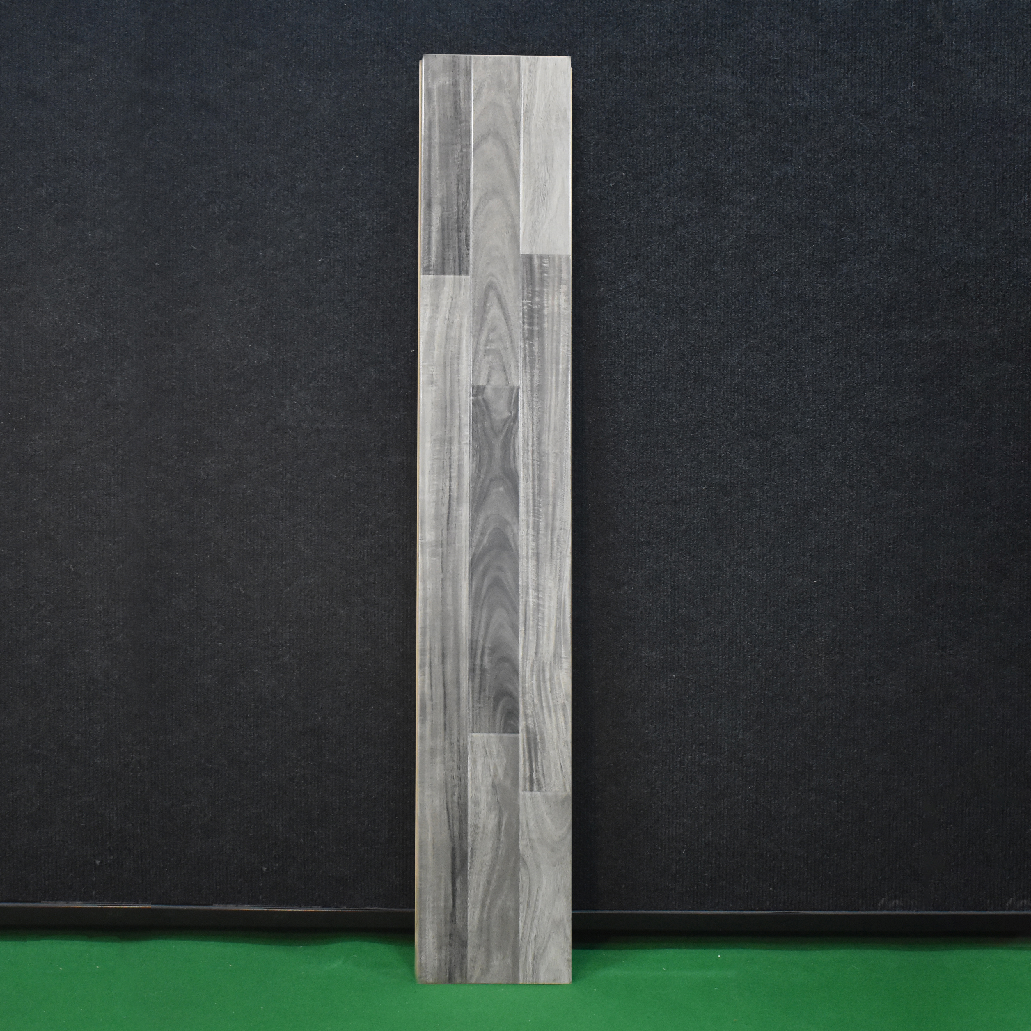 HDF Glossy Finish Embossed Laminate Wood Floor AC4 Class 32 Grade Adam Rustic Grey LF 00305 B 48 x 8 inch (1215x196 mm) - 8 mm | Embossed Natural Wood Surface | U Groove | Arc Click Locking System with Moisture Resistant Yellow Backing | 7-10 Years Warranty