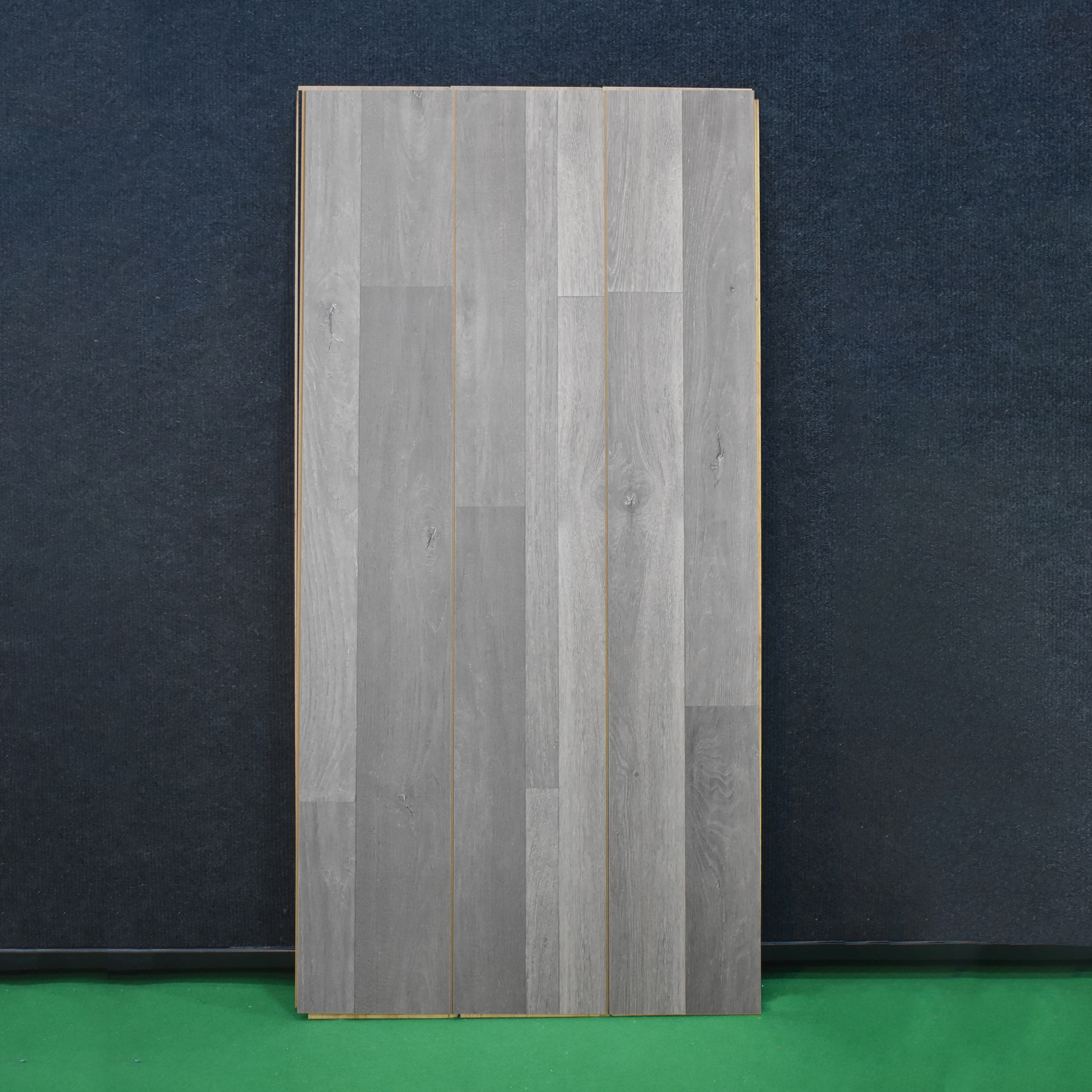 HDF Laminate Wood Floor AC5 Class 33 Grade Unicorn Topaz Grey LF 00310 D 48x8 inch (1215x197 mm) - 8 mm | Natural Wood Grain Textures | U Groove | Unilin Click Locking System with Yellow Plank Backing | 12-15 Years Warranty